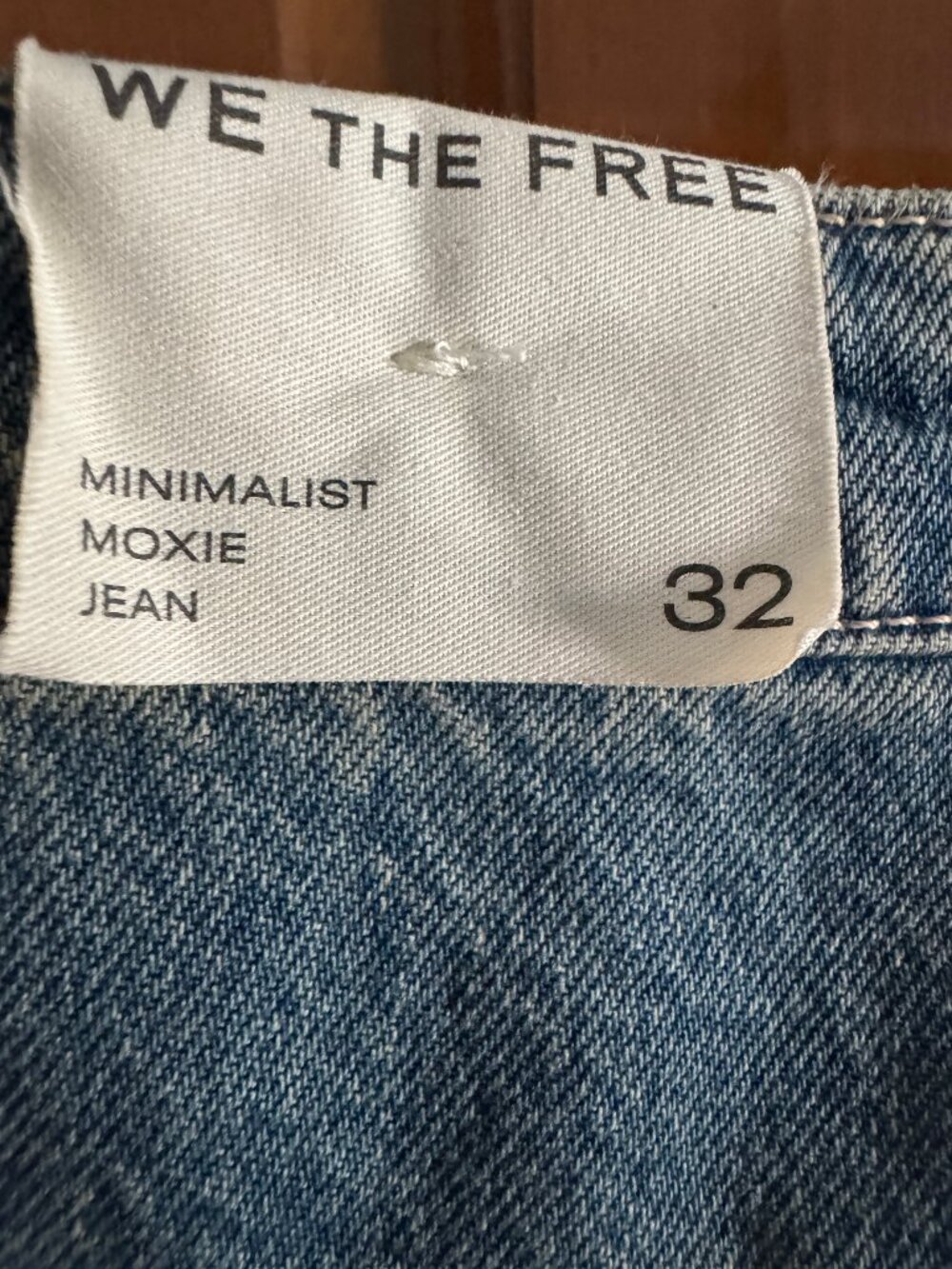 Free People We The Free High Hopes Moxie Jeans Indigo Size 32 NWT - Picture 11 of 13